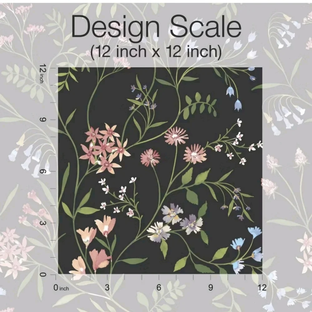 RoomMates Meadow Mix Peel & Stick Wallpaper